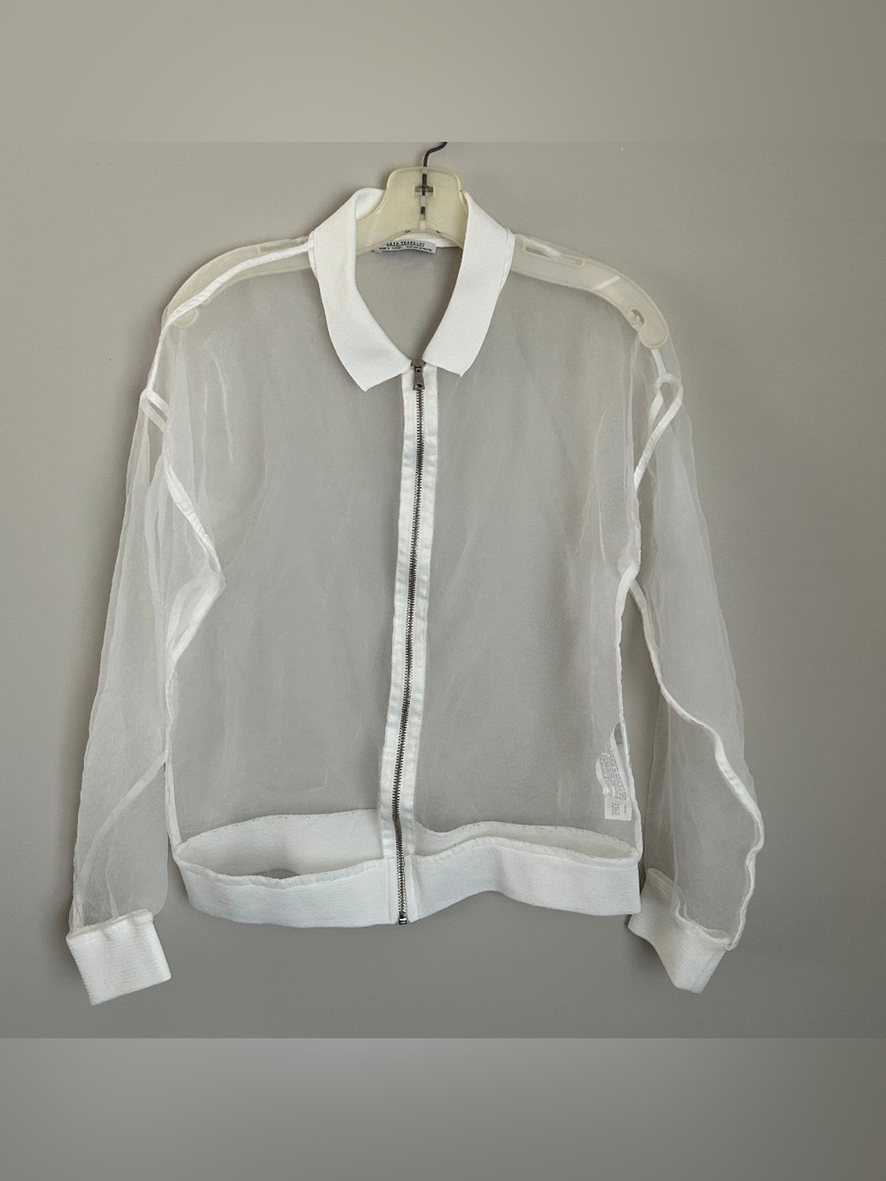 Zara Sheer White Jacket